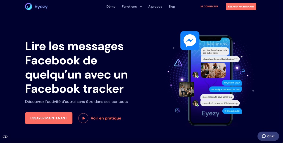 eyezy lire les messages facebook